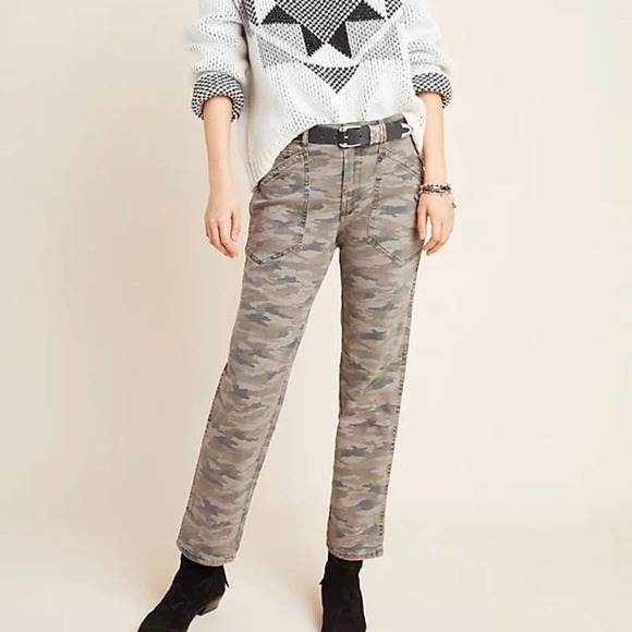 Anthropologie Pants - ANTHROPOLOGIE Mavis Camo Utility Crop Pants 27